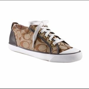 Coach Barrett Monogram Fabric Sneakers